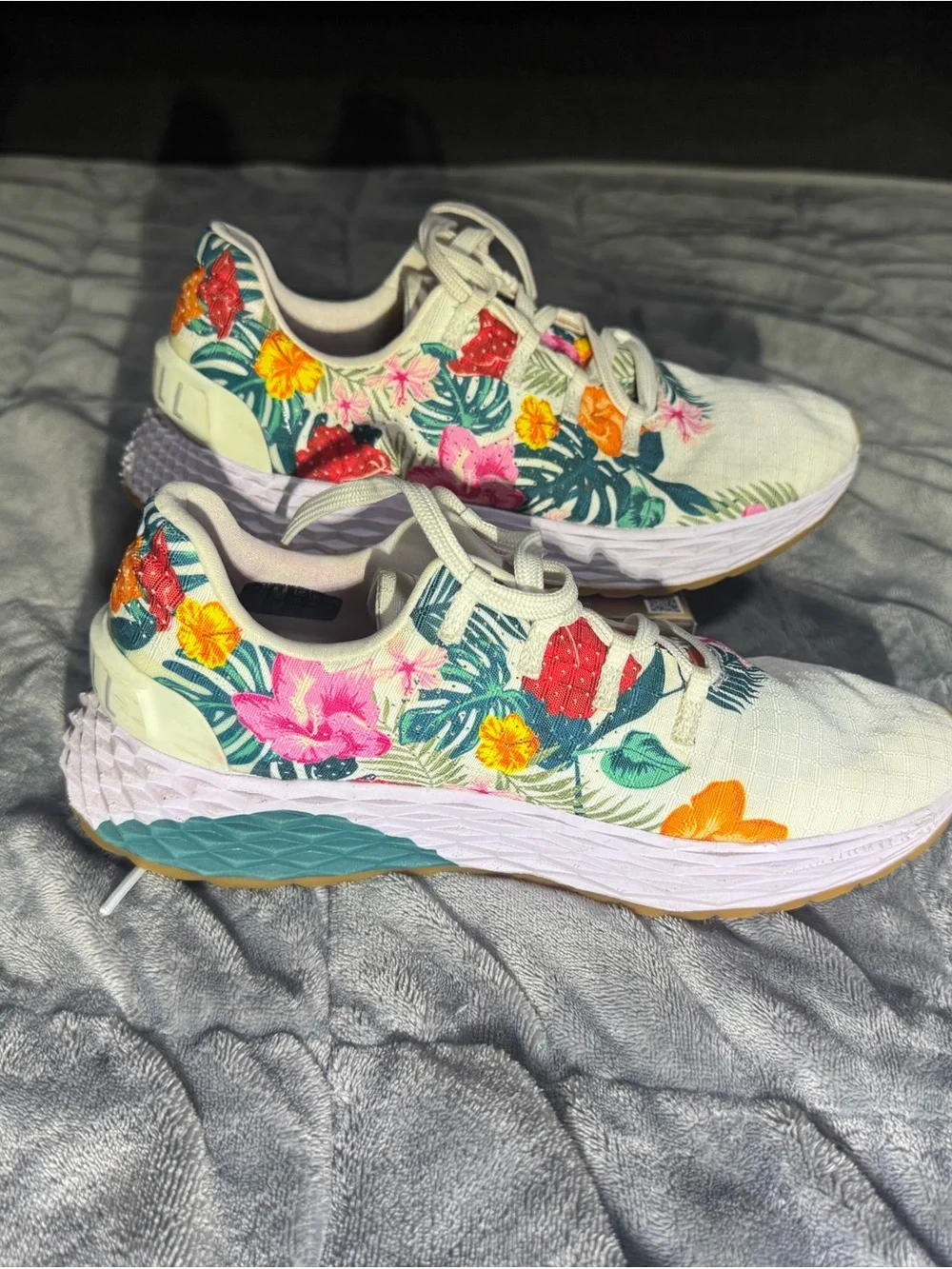 NOBULL White Floral Women's Sneakers
